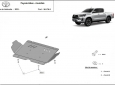 Scut motor metalic Toyota Hilux Invincible 50