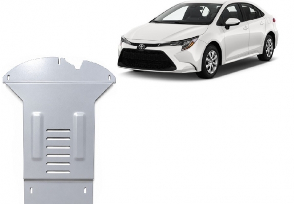 Scut antifurt din aluminiu pentru catalizator Toyota Corolla
