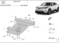 Scut antifurt din aluminiu pentru catalizator Toyota C-HR 54