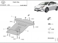 Scut antifurt din aluminiu pentru catalizator Toyota Prius 54