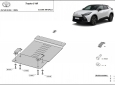 Scut antifurt din aluminiu pentru catalizator Toyota C-HR 55
