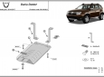 Scut diferențial din aluminiu Dacia Duster, motorizare 4x4 63