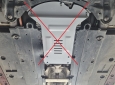 Scut antifurt din aluminiu pentru catalizator Lexus UX 57
