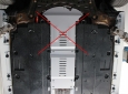 Scut antifurt din aluminiu pentru catalizator Suzuki Swace 67